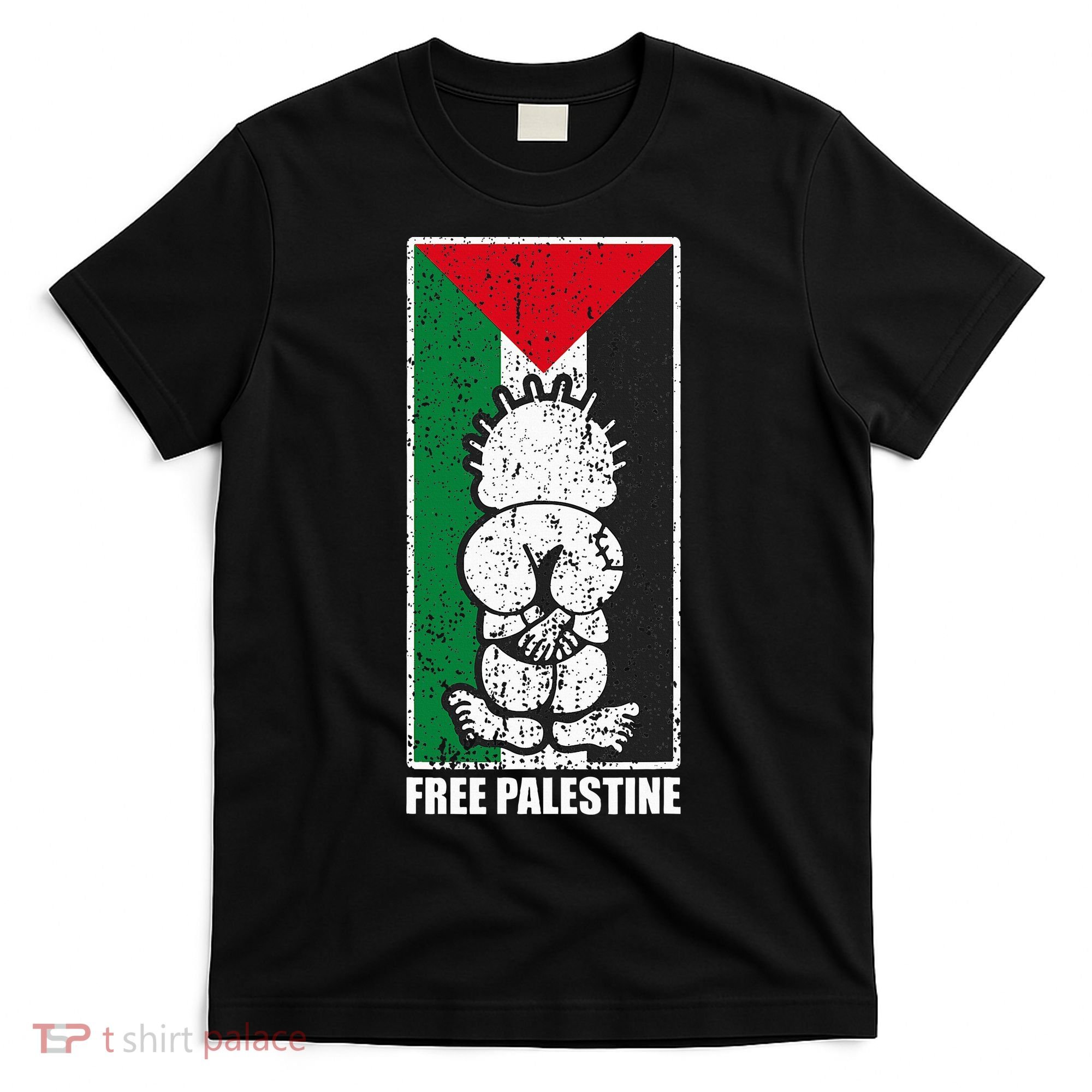 Free Palestine Flag Hanthala Gaza Save Sheikh Jarrah T-Shirt