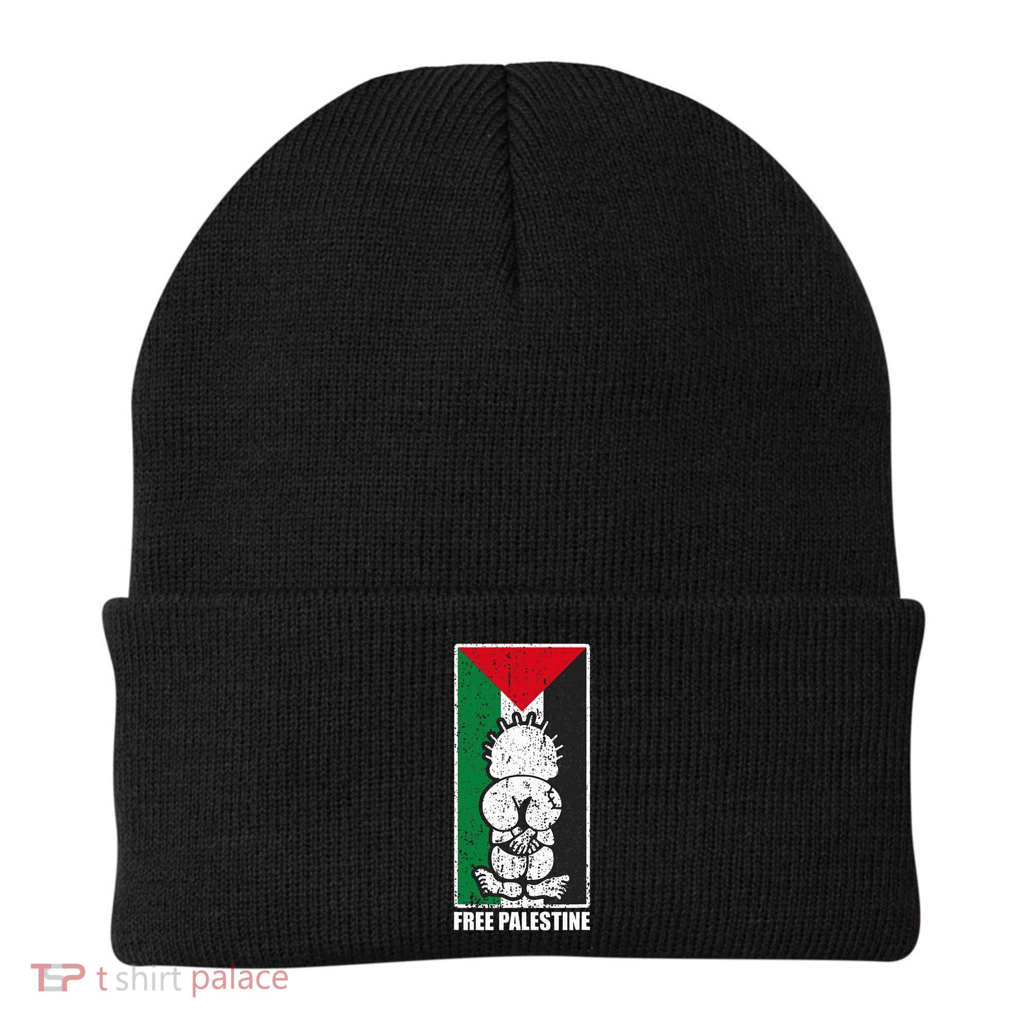 Free Palestine Flag Hanthala Gaza Save Sheikh Jarrah Beanie