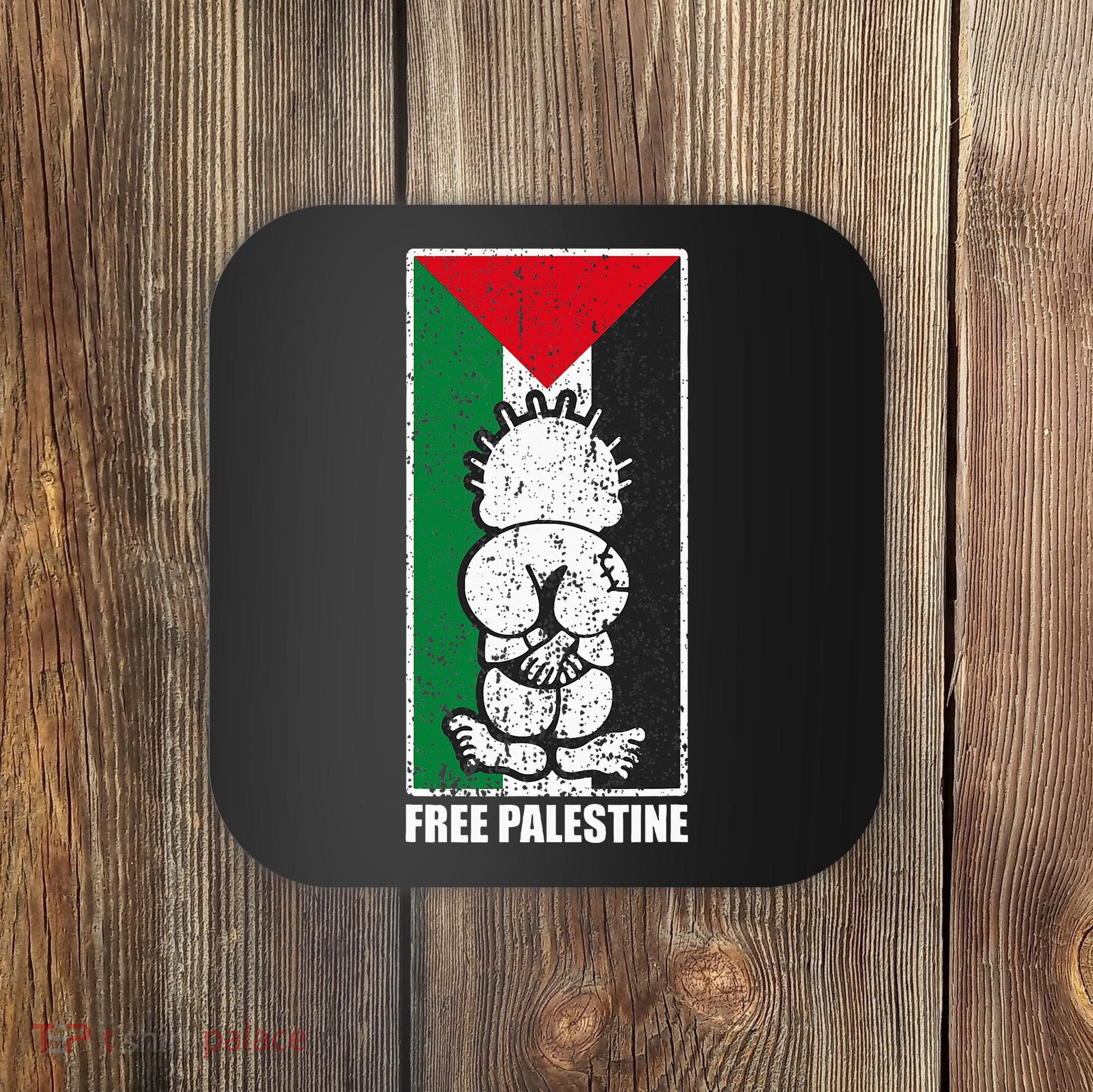 Free Palestine Flag Hanthala Gaza Save Sheikh Jarrah Coaster