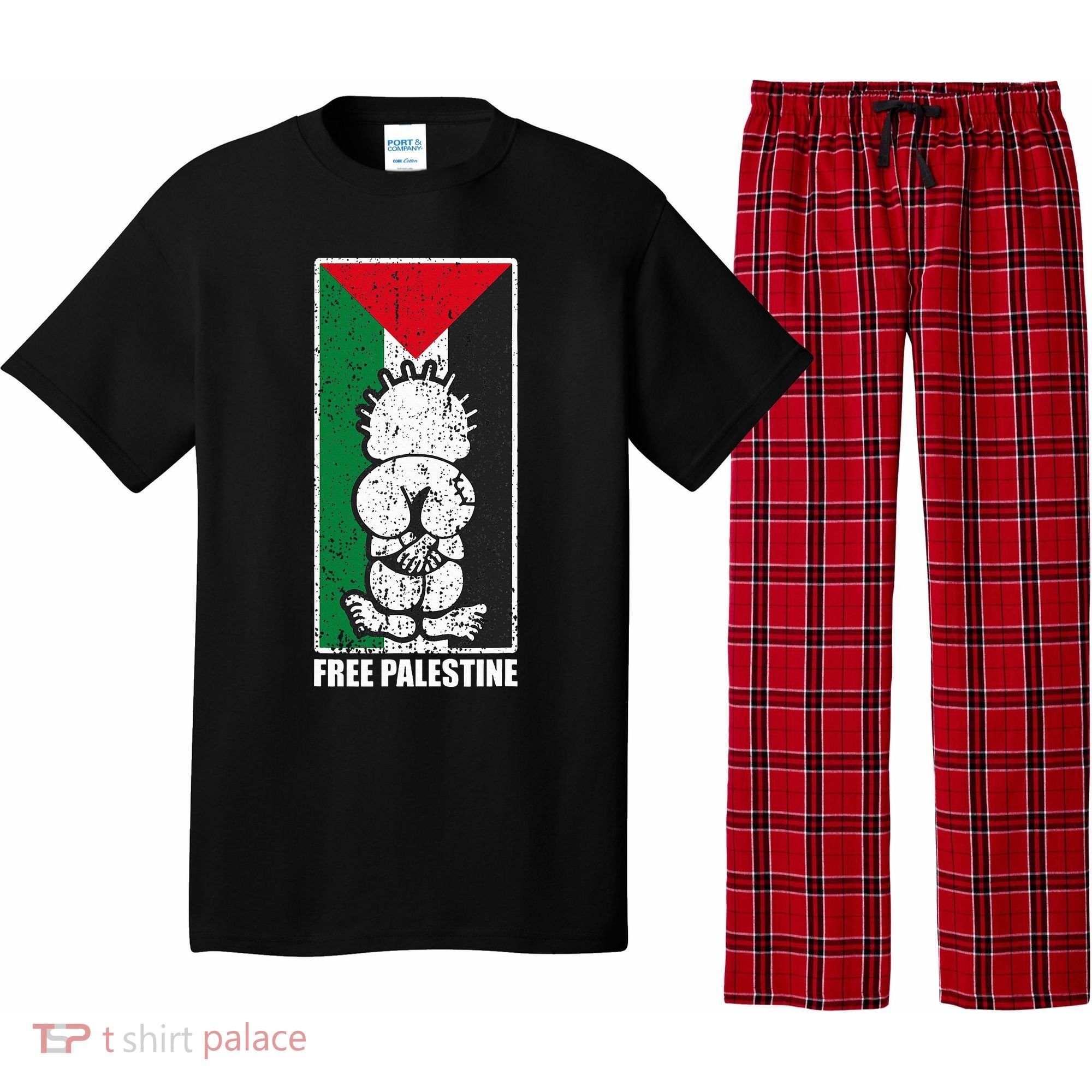 Free Palestine Flag Hanthala Gaza Save Sheikh Jarrah Pajama Set