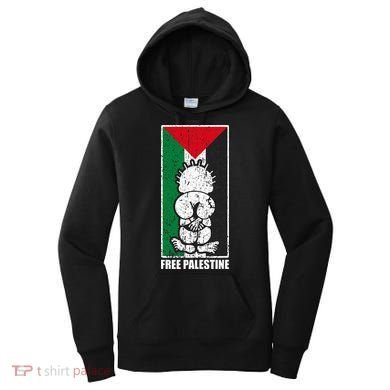 Free Palestine Flag Hanthala Gaza Save Sheikh Jarrah Women's Hoodie