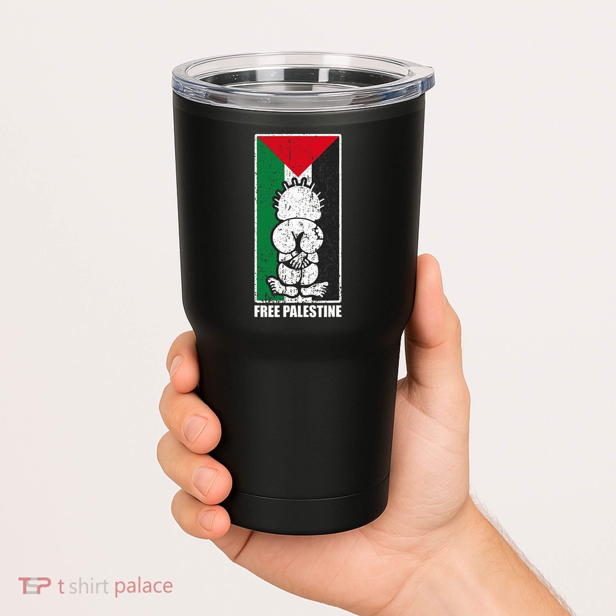 Free Palestine Flag Hanthala Gaza Save Sheikh Jarrah Tumbler