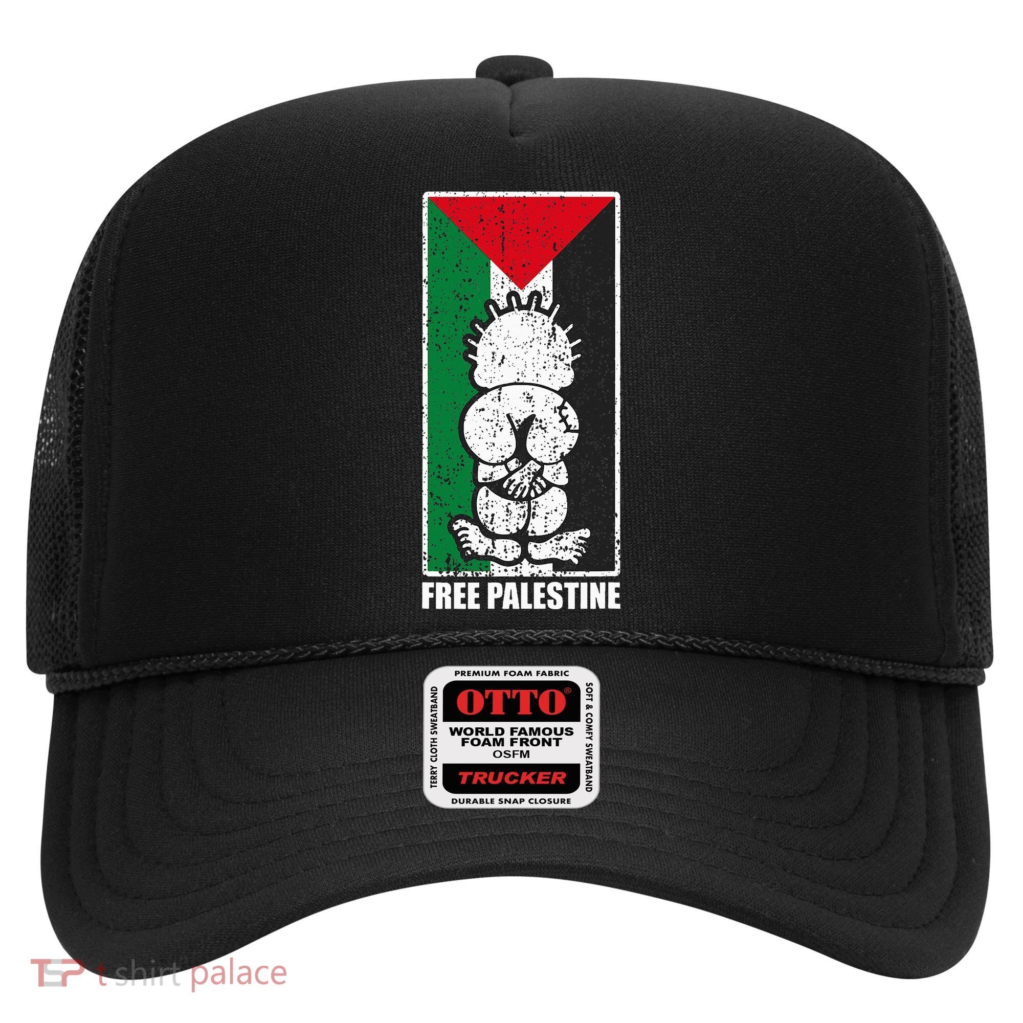 Free Palestine Flag Hanthala Gaza Save Sheikh Jarrah Hat