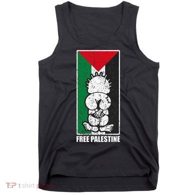 Free Palestine Flag Hanthala Gaza Save Sheikh Jarrah Tank Top