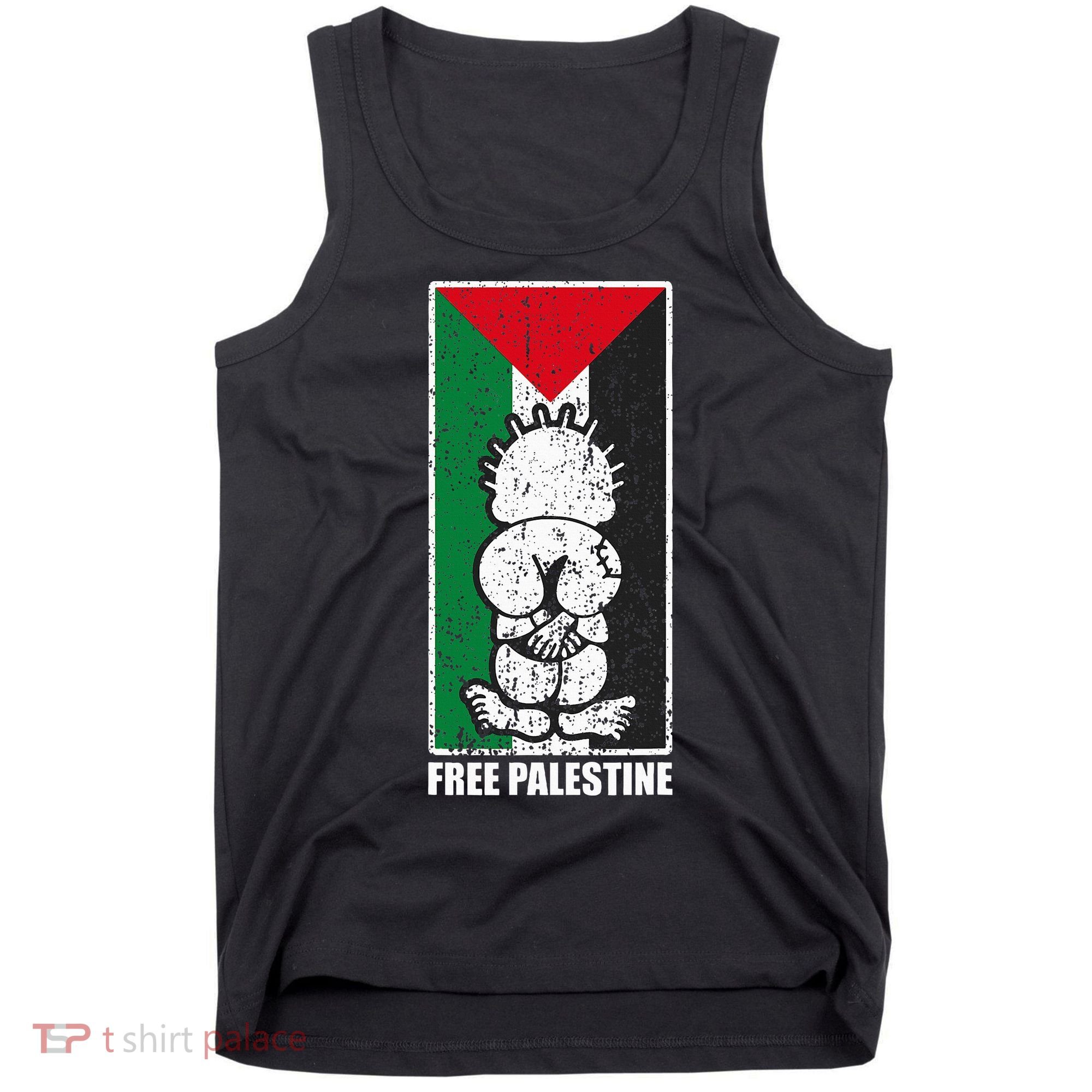 Free Palestine Flag Hanthala Gaza Save Sheikh Jarrah Tank Top