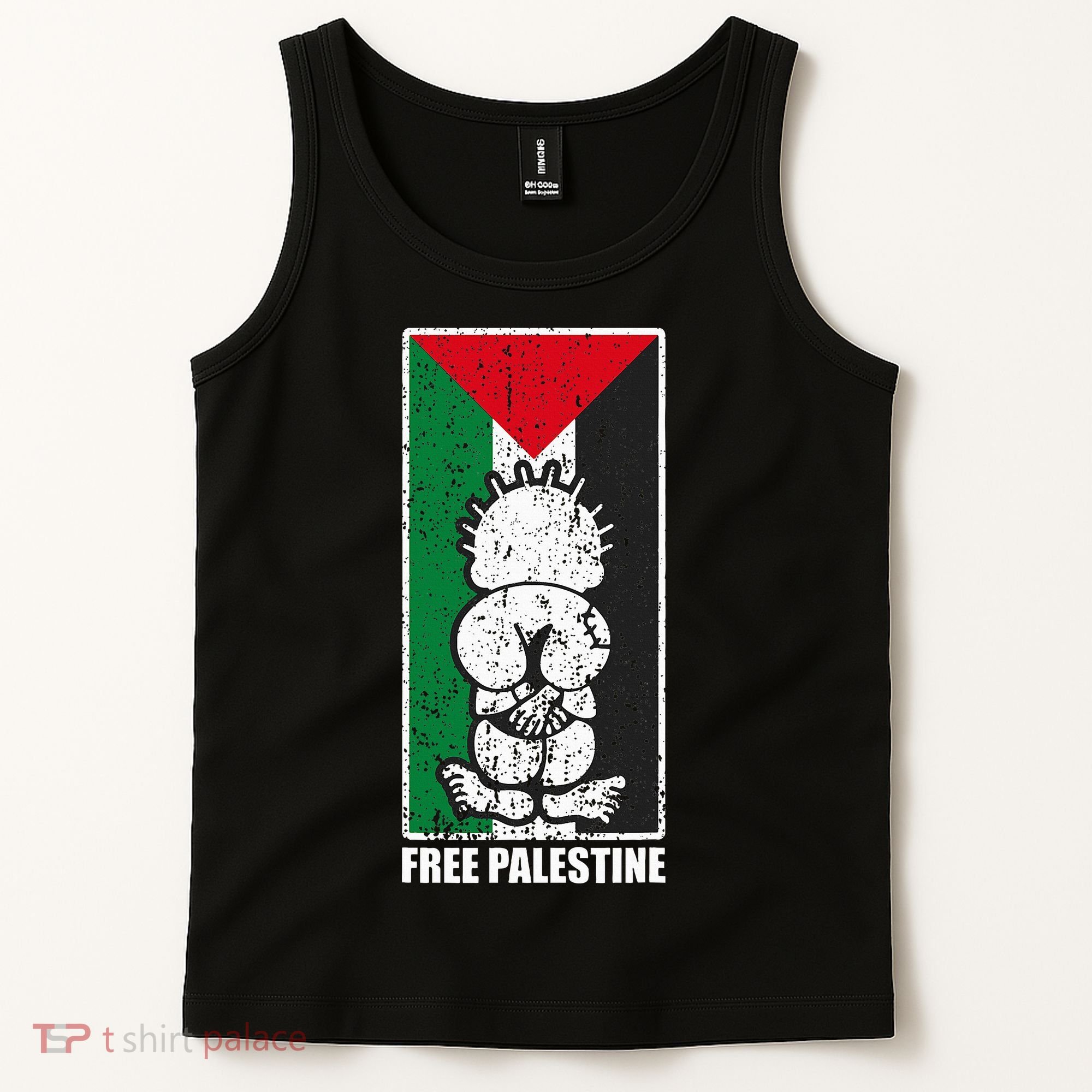 Free Palestine Flag Hanthala Gaza Save Sheikh Jarrah Tank Top