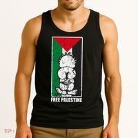 Free Palestine Flag Hanthala Gaza Save Sheikh Jarrah Tank Top thumb 3