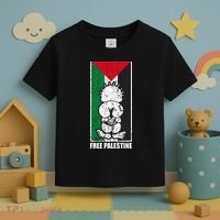 Free Palestine Flag Hanthala Gaza Save Sheikh Jarrah Toddler T-Shirt thumb 3