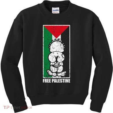 Free Palestine Flag Hanthala Gaza Save Sheikh Jarrah Kids Sweatshirt