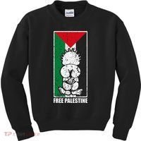 Free Palestine Flag Hanthala Gaza Save Sheikh Jarrah Kids Sweatshirt thumb 0