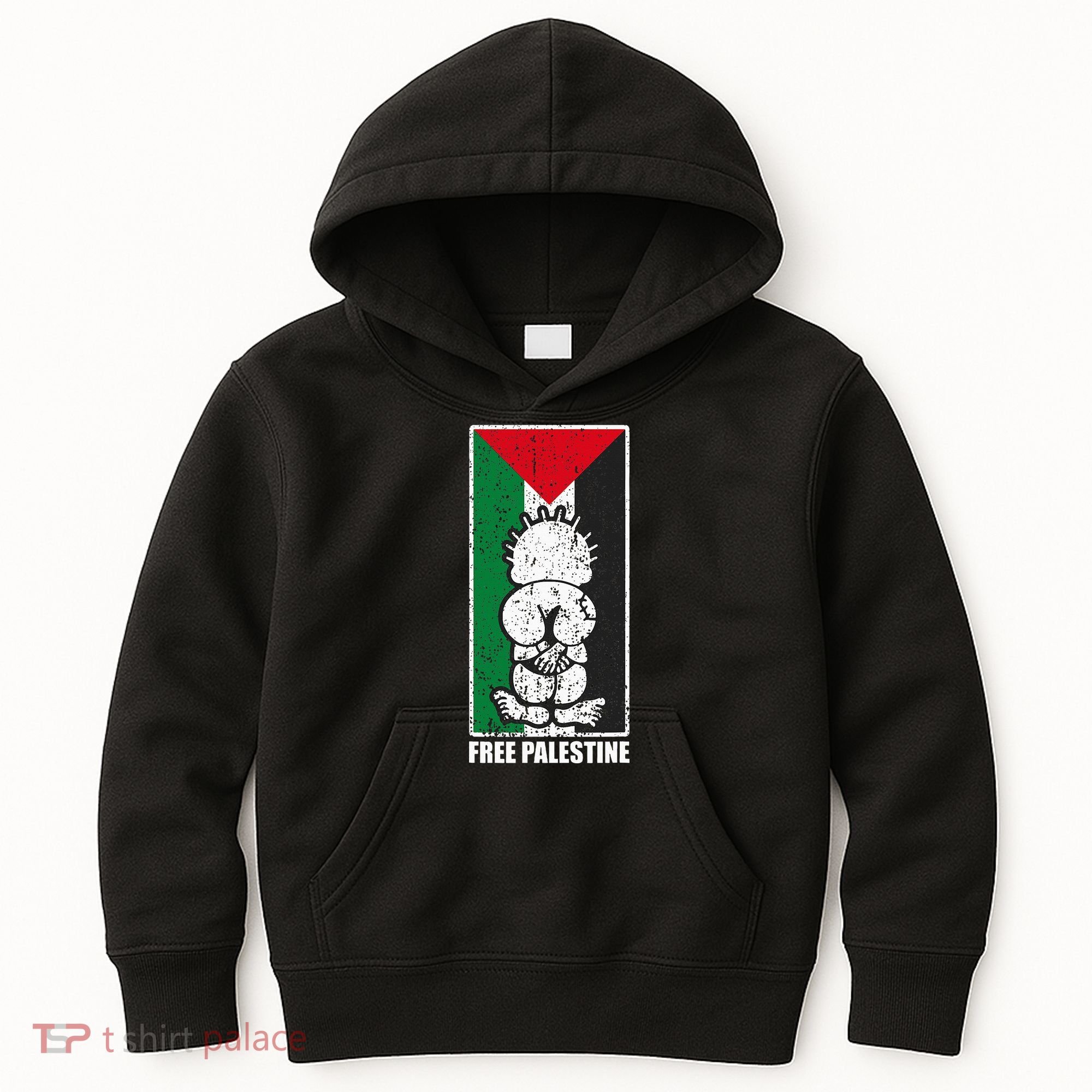 Free Palestine Flag Hanthala Gaza Save Sheikh Jarrah Kids Hoodie