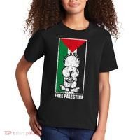 Free Palestine Flag Hanthala Gaza Save Sheikh Jarrah Kids T-Shirt thumb 2