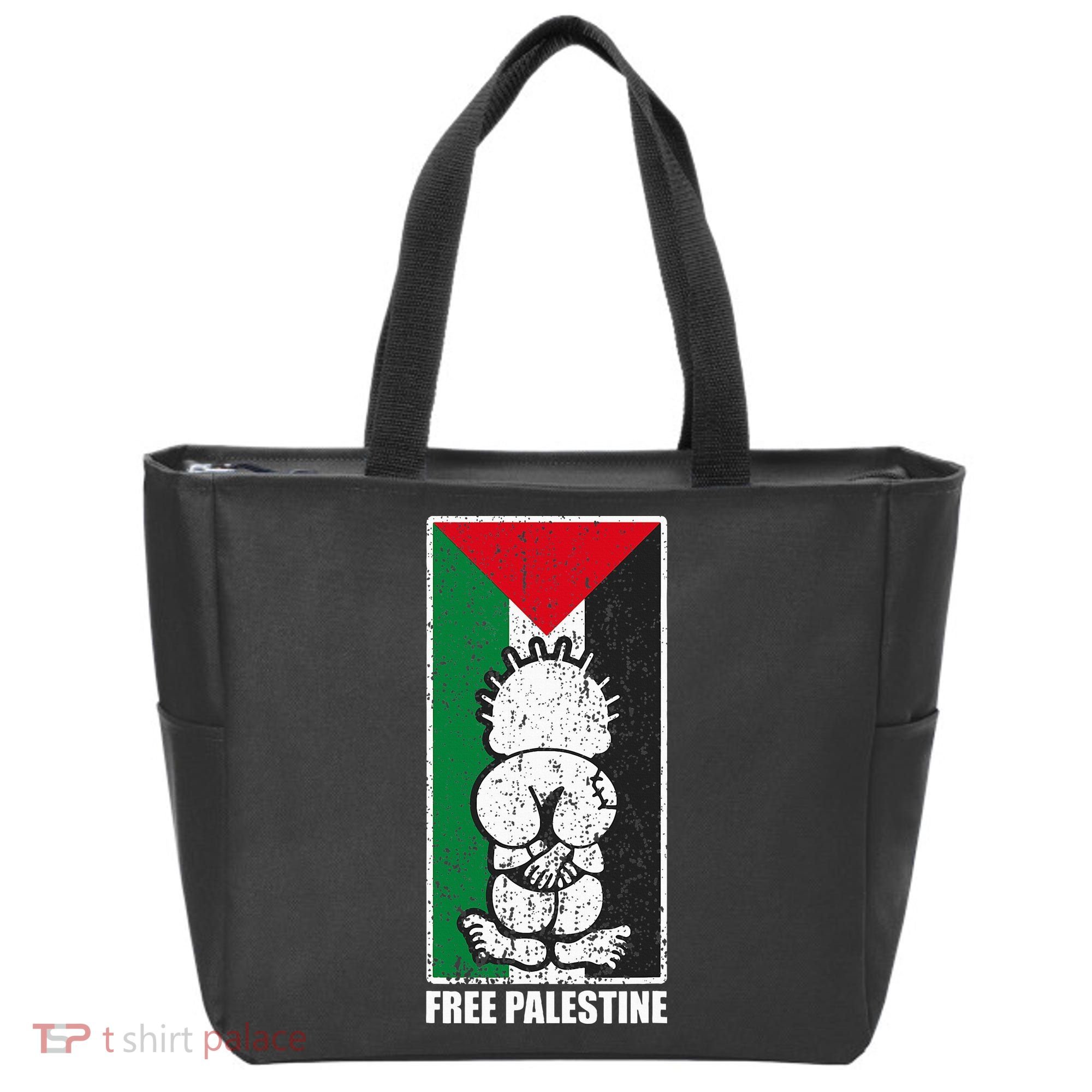 Free Palestine Flag Hanthala Gaza Save Sheikh Jarrah Tote Bag