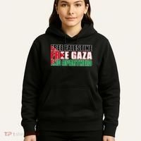 Free Palestine Free Gaza End Apartheid Palestinian Flag Hoodie thumb 5