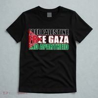 Free Palestine Free Gaza End Apartheid Palestinian Flag T-Shirt thumb 5