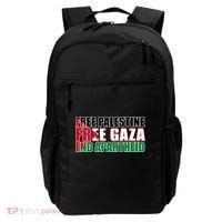 Free Palestine Free Gaza End Apartheid Palestinian Flag Backpack thumb 0