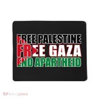 Free Palestine Free Gaza End Apartheid Palestinian Flag Mousepad thumb 0