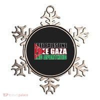 Free Palestine Free Gaza End Apartheid Palestinian Flag Ornament thumb 0