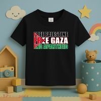 Free Palestine Free Gaza End Apartheid Palestinian Flag Toddler T-Shirt thumb 3