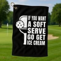 Funny Pickleball Golf Towel thumb 1