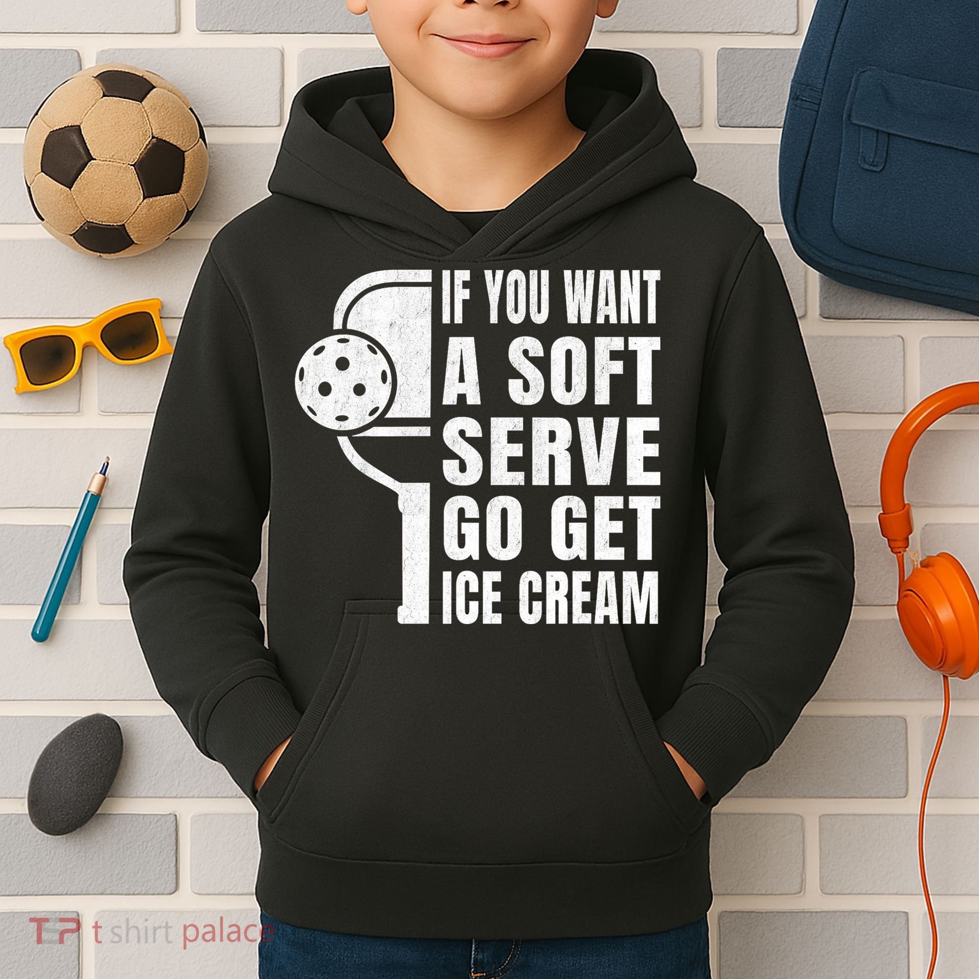 Funny Pickleball Kids Hoodie