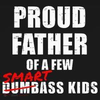 Funny Proud Father Of A Few Smart Ass Kids NOT Dumbass Kids Ornament thumb 1