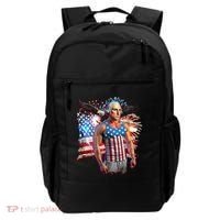 Funny Patriotic Fourth Of July Buff George Washington Backpack thumb 0