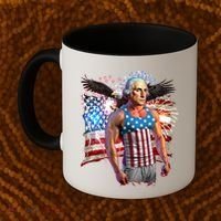 Funny Patriotic Fourth Of July Buff George Washington Coffee Mug thumb 2