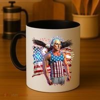 Funny Patriotic Fourth Of July Buff George Washington Coffee Mug thumb 4