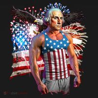 Funny Patriotic Fourth Of July Buff George Washington Ornament thumb 1