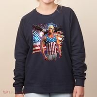Funny Patriotic Fourth Of July Buff George Washington Women's Sweatshirt thumb 0