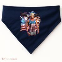 Funny Patriotic Fourth Of July Buff George Washington USA-Made Doggie Bandana thumb 0