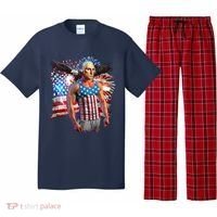 Funny Patriotic Fourth Of July Buff George Washington Pajama Set thumb 0