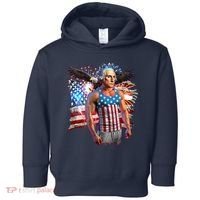 Funny Patriotic Fourth Of July Buff George Washington Toddler Hoodie thumb 0