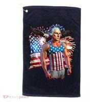 Funny Patriotic Fourth Of July Buff George Washington Golf Towel thumb 0