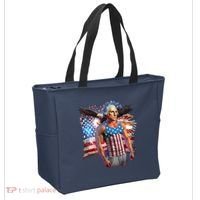 Funny Patriotic Fourth Of July Buff George Washington Tote Bag thumb 2