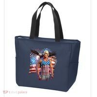 Funny Patriotic Fourth Of July Buff George Washington Tote Bag thumb 3