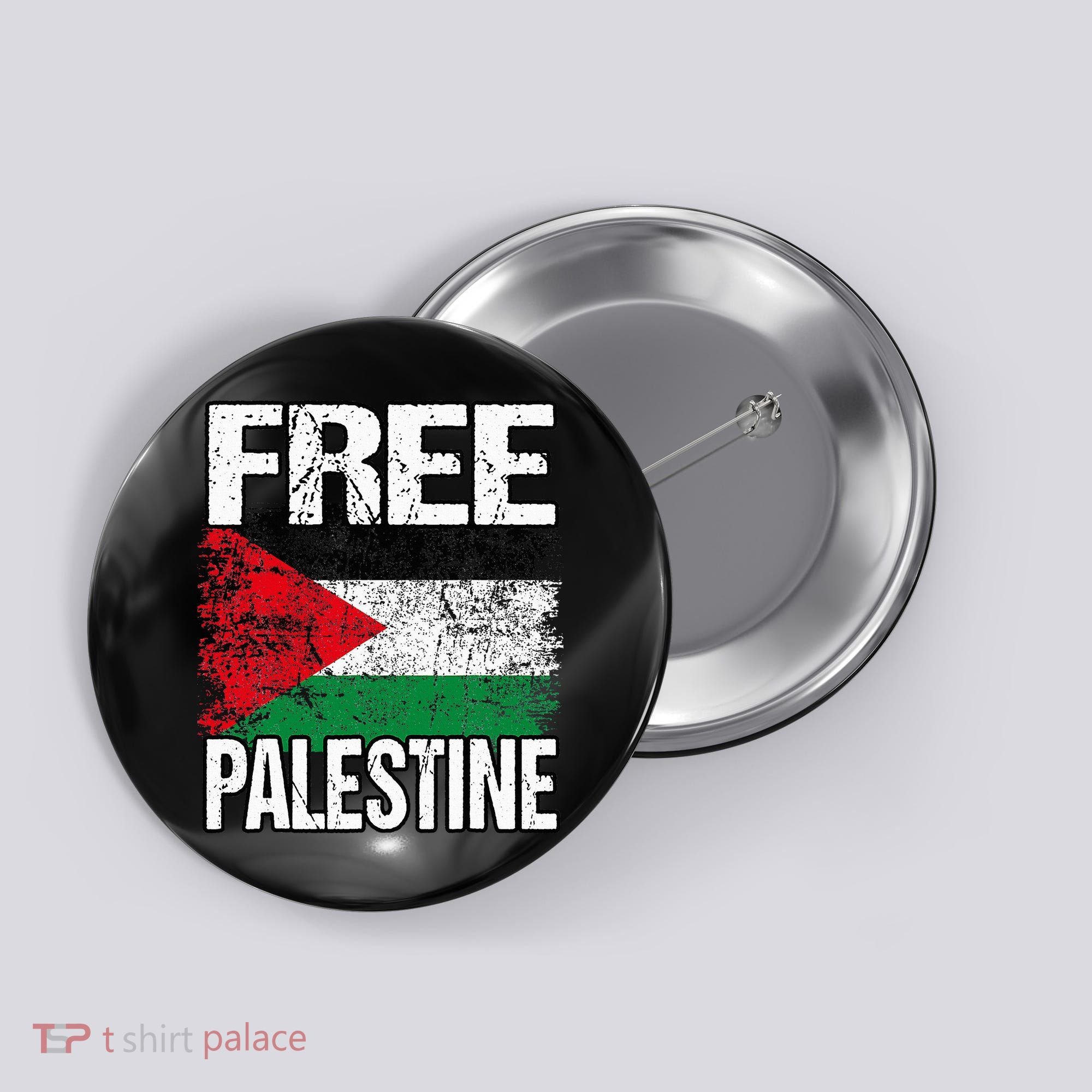 Free Palestine Flag Save Gaza Strip Palestinian Button