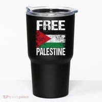 Free Palestine Flag Save Gaza Strip Palestinian Tumbler thumb 0