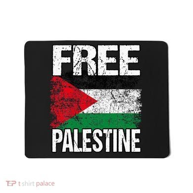 Free Palestine Flag Save Gaza Strip Palestinian Mousepad