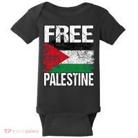 Free Palestine Flag Save Gaza Strip Palestinian Baby Bodysuit thumb 0