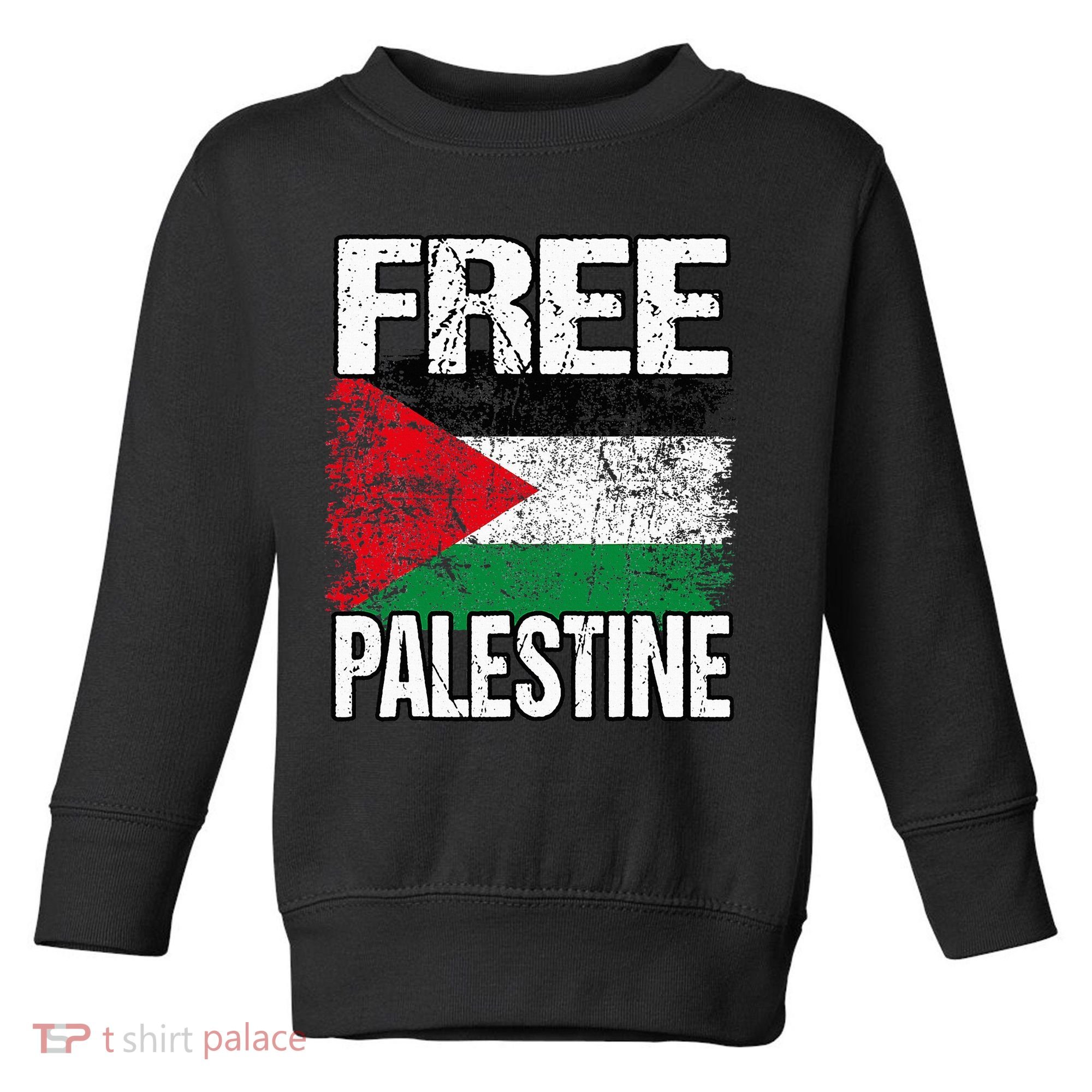 Free Palestine Flag Save Gaza Strip Palestinian Toddler Sweatshirt