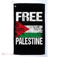 Free Palestine Flag Save Gaza Strip Palestinian Golf Towel thumb 0