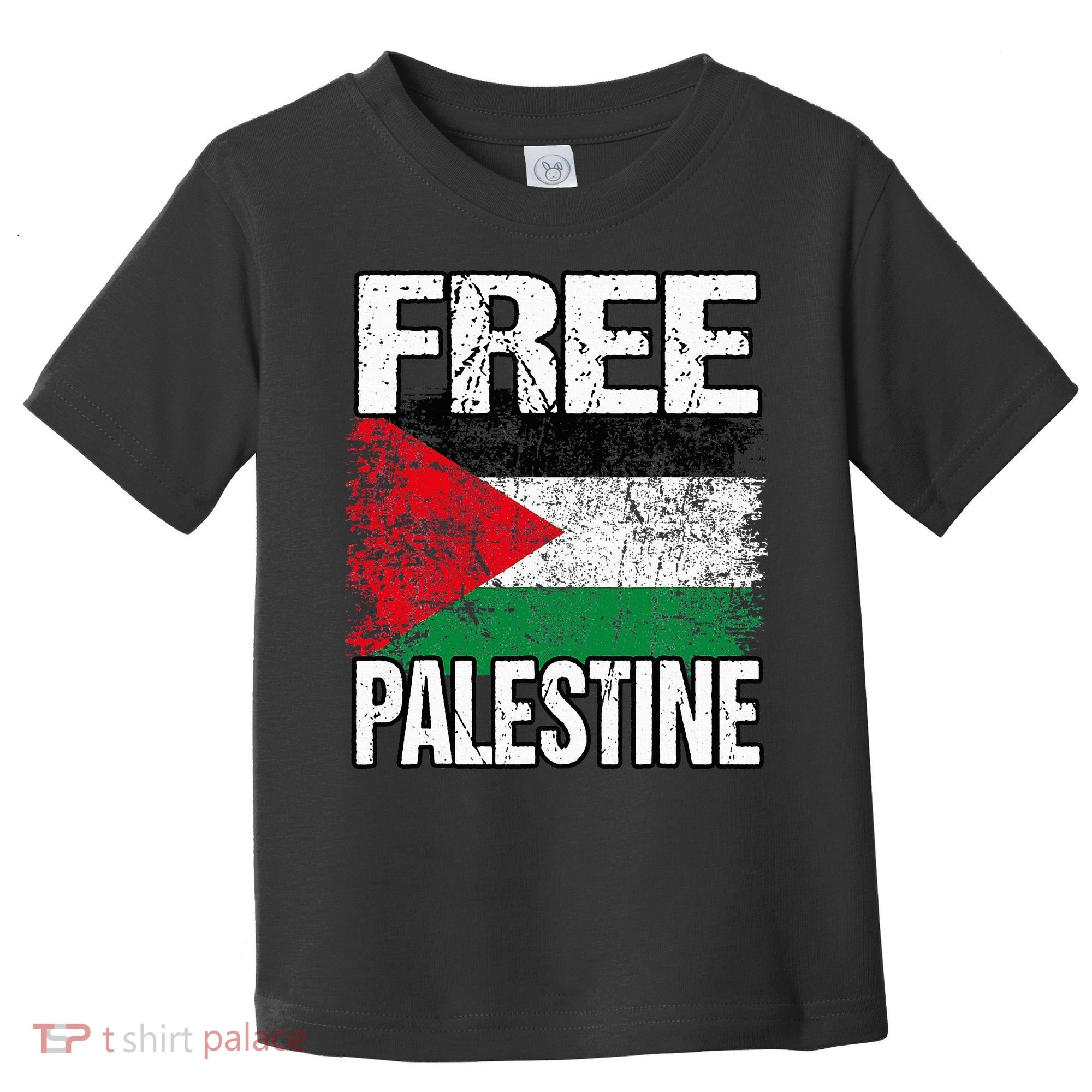Free Palestine Flag Save Gaza Strip Palestinian Toddler T-Shirt
