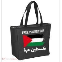FREE PALESTINE Flag ARABIC Free Gaza Jerusalem Mosque Tote Bag thumb 2