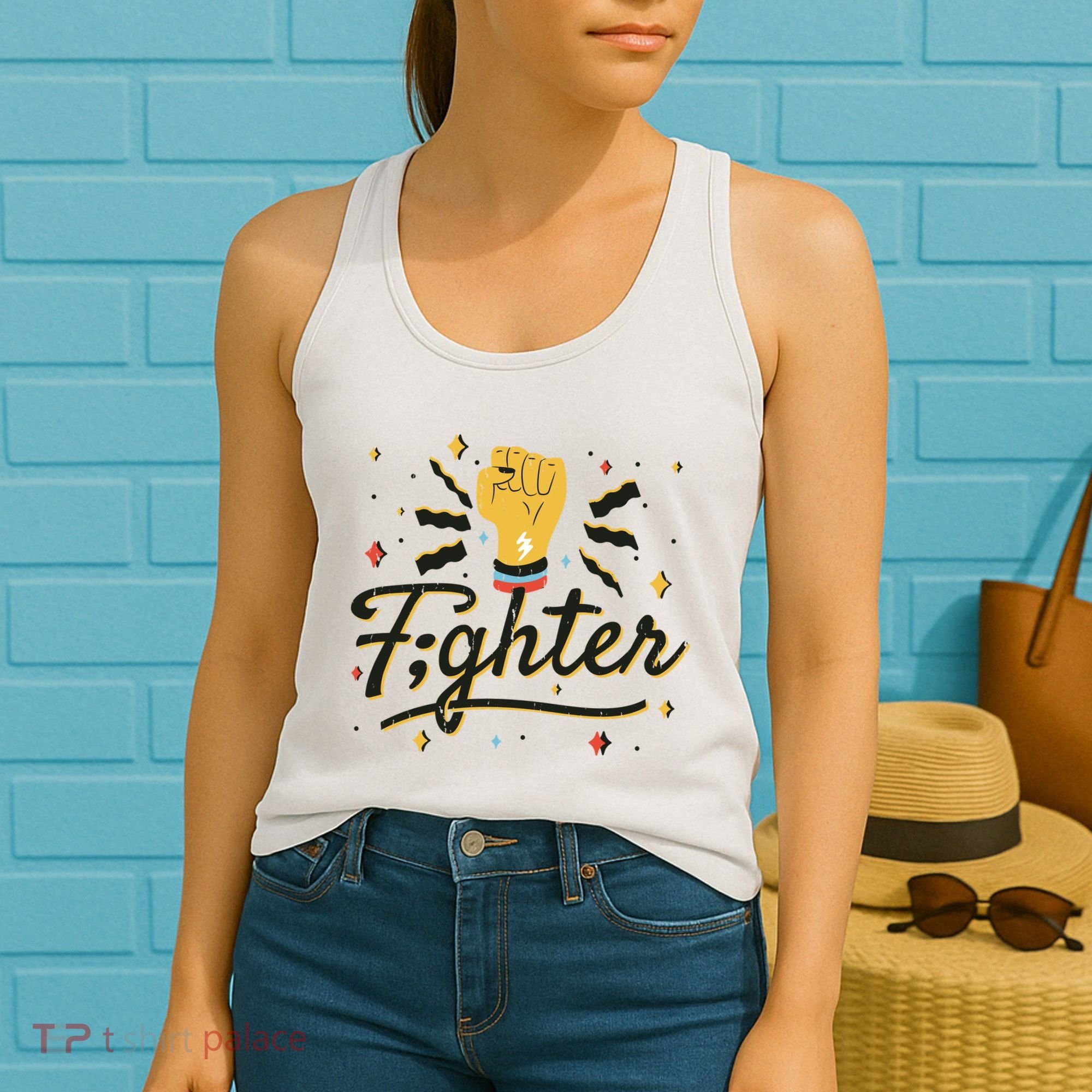 Fighter Powerful Fist Women's Tank Top