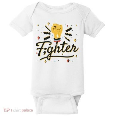 Fighter Powerful Fist Baby Bodysuit