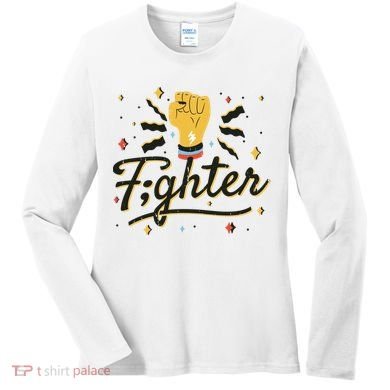 Fighter Powerful Fist Women's Long Sleeve Shirt