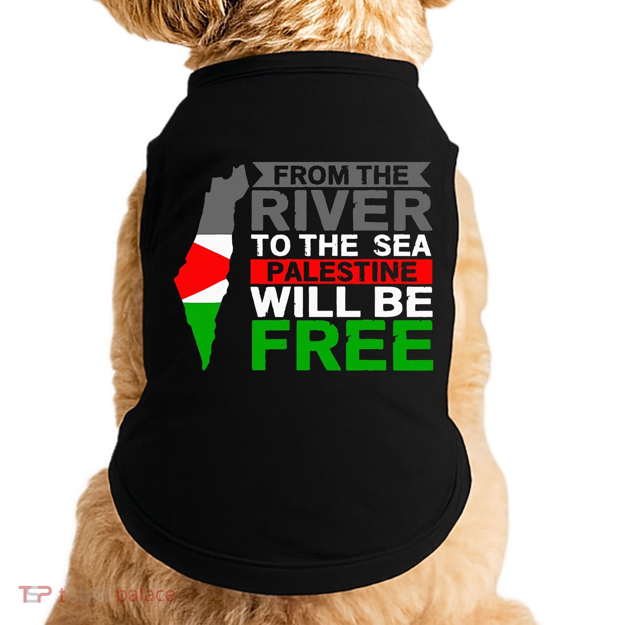 Free Palestine Doggie Tank
