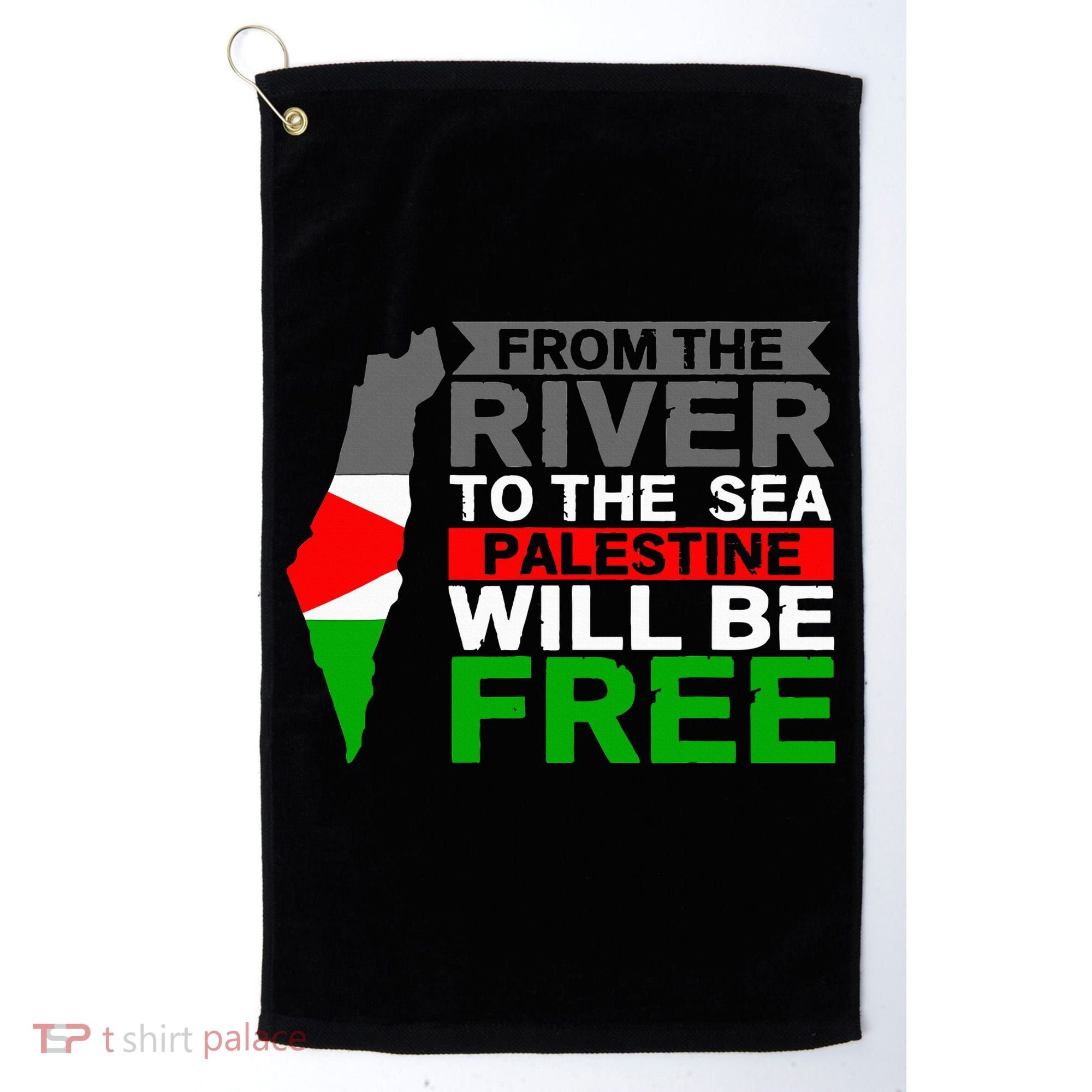 Free Palestine Golf Towel